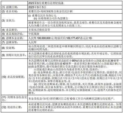 海信家电集团股份有限公司H股公告-认购理财产品
