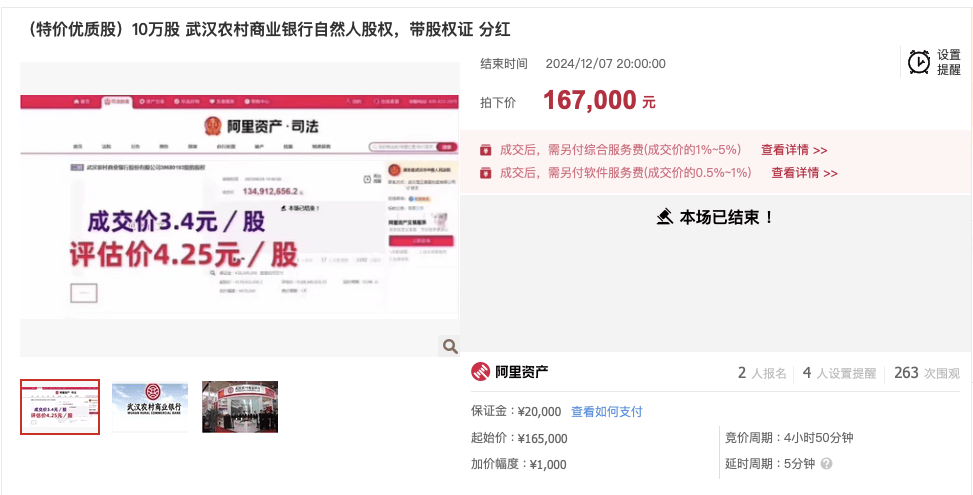 武汉农商行8万股1元起拍：真实性成疑<strong></p>
<p>理财怎么玩</strong>，内部人加价，外部人难捡漏？
