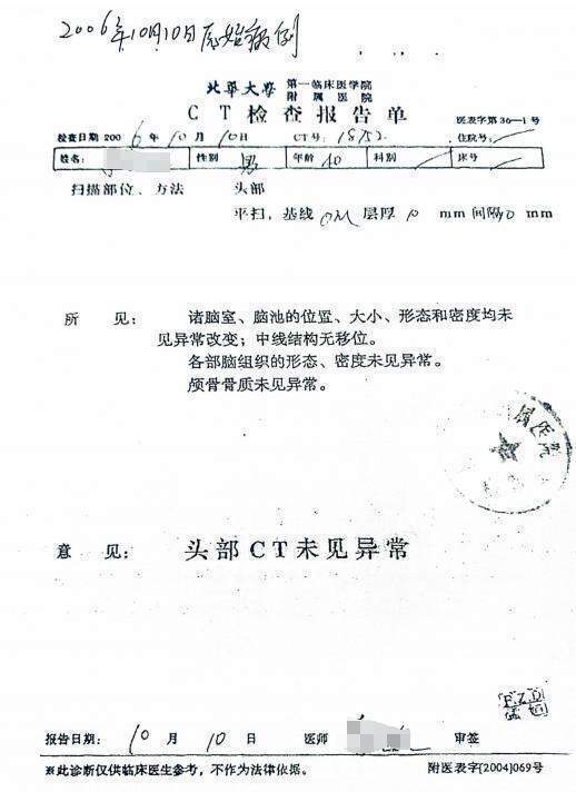 车祸后CT查出脑瘤医生没告知<strong></p>
<p>个人理财方案</strong>？男子此后开颅术致性功能丧失等多项残疾
