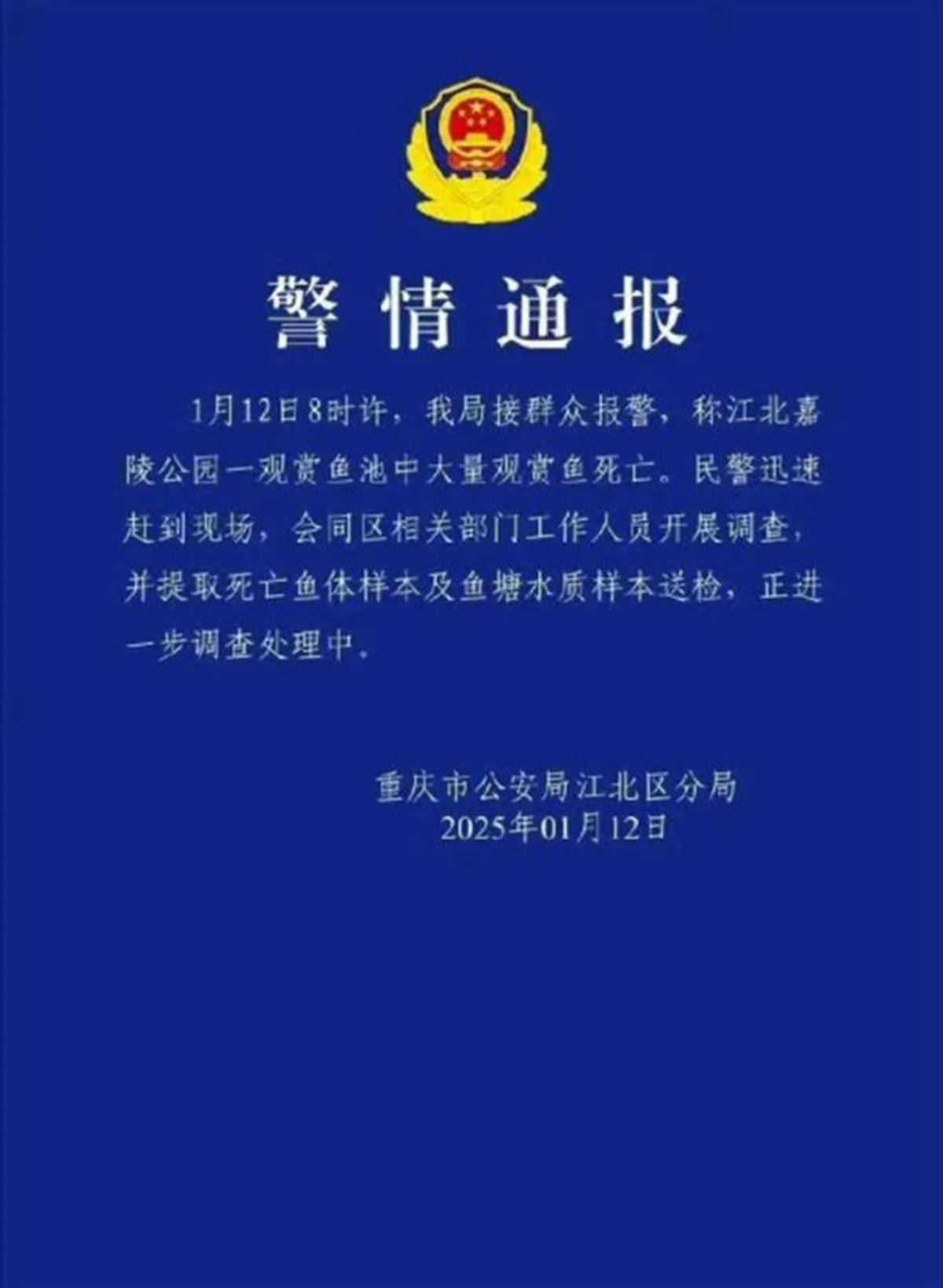 重庆观音桥步行街观赏鱼突然大量死亡<strong></p>
<p>理财最高</strong>，警方介入绝非小题大做