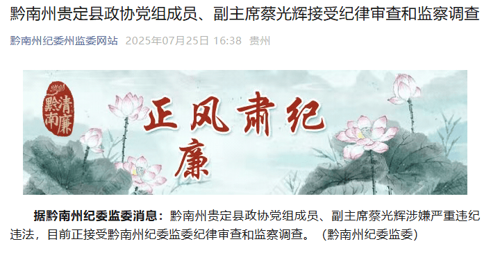 一个正厅一个副处<strong></p>
<p>理财稳健</strong>，两名“蔡光辉”落马竟是亲兄弟，父亲称长子曾改名|红星调查